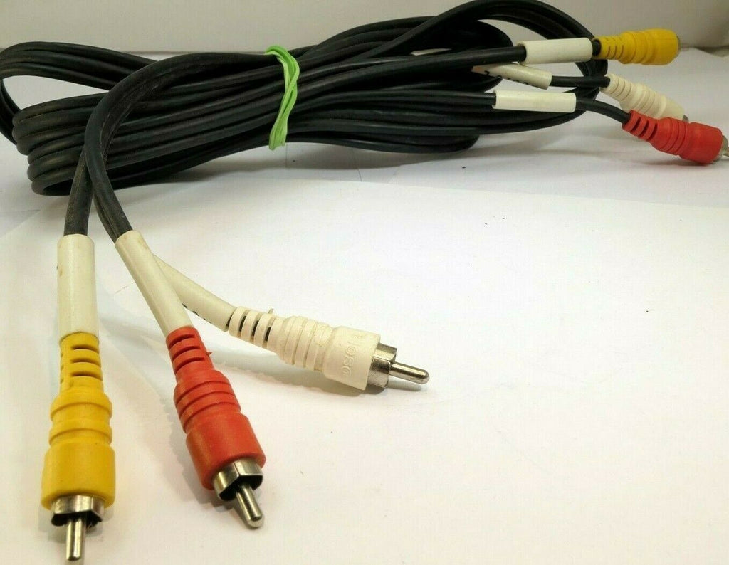 6 feet 3-RCA (L + R + Video) 3 RCA Male to 3 RCA Male Audio Video AV Cable Cord
