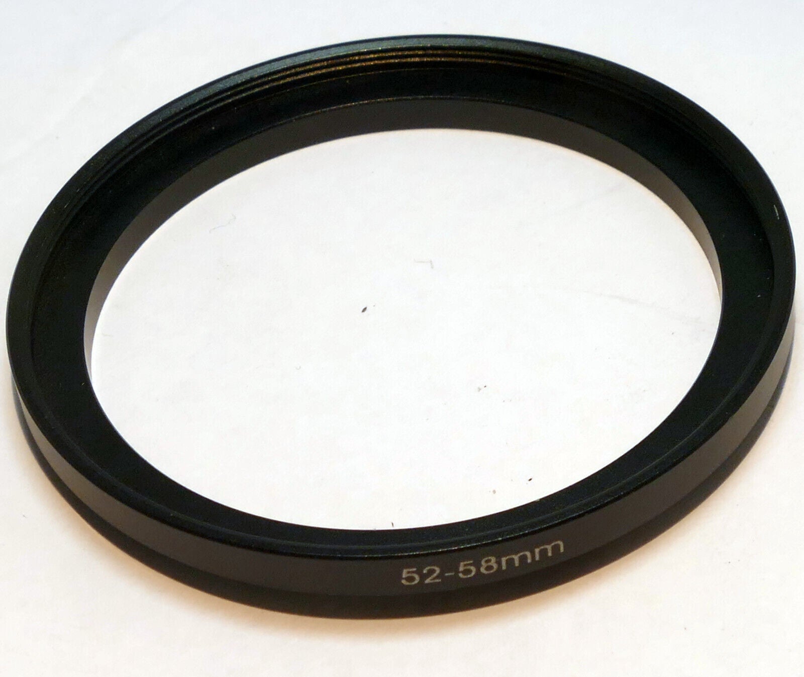 52mm to 58mm Step - Up ring metal threaded for lens filter