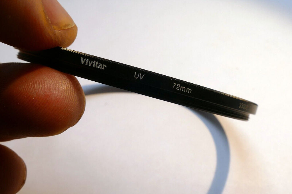 Vivitar UV 72mm Lens Filter thin profile for WIDE ANGLE lenses