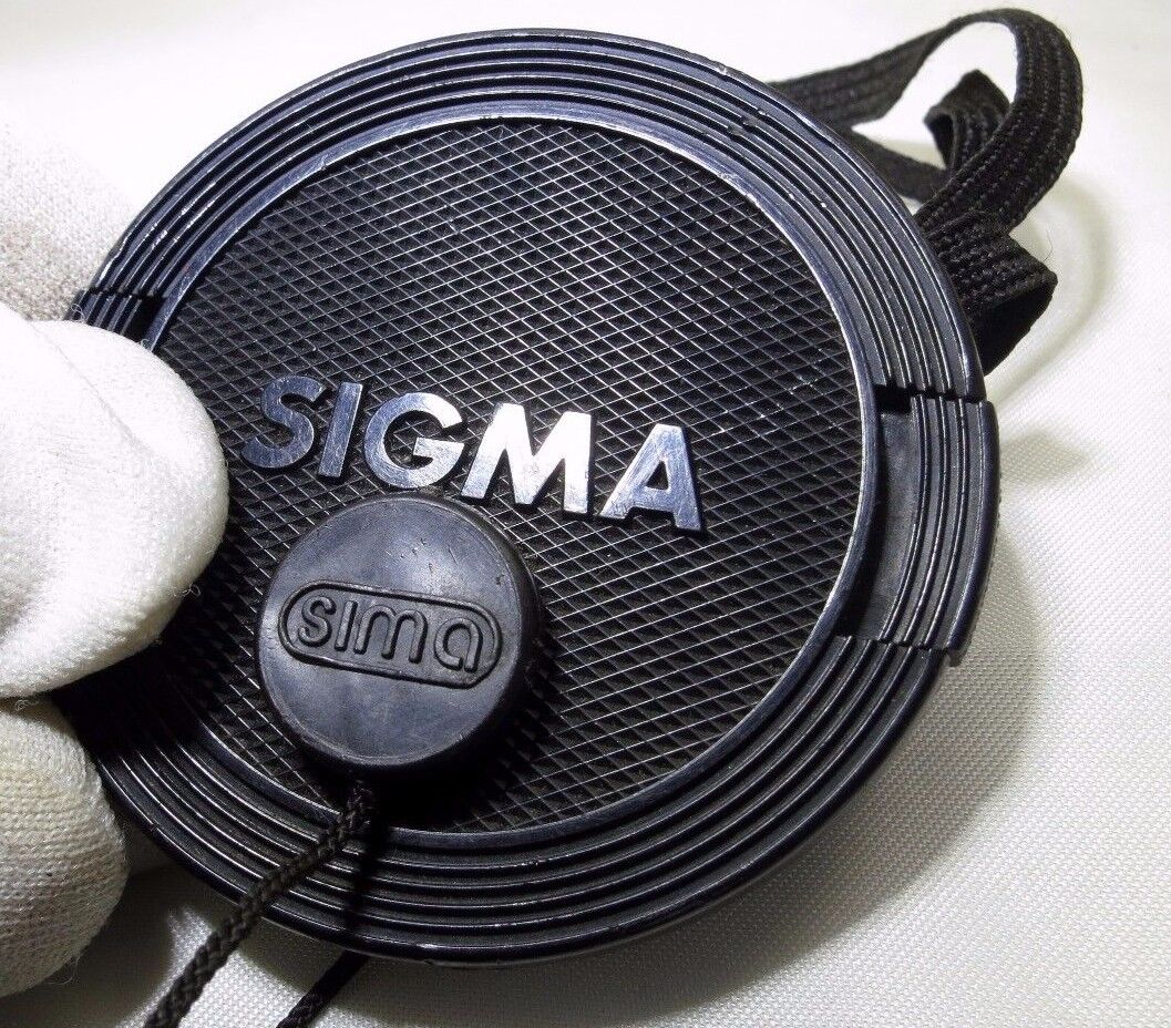 Sigma 55mm Front Cap dust cover with keeper string