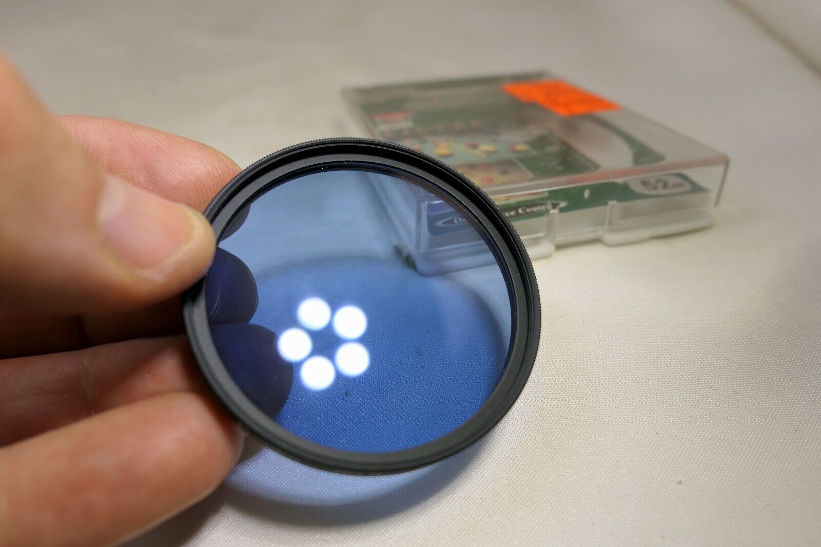 Kenko 52mm 80B Blue  Lens Filter screw in type boxed - Mint condition