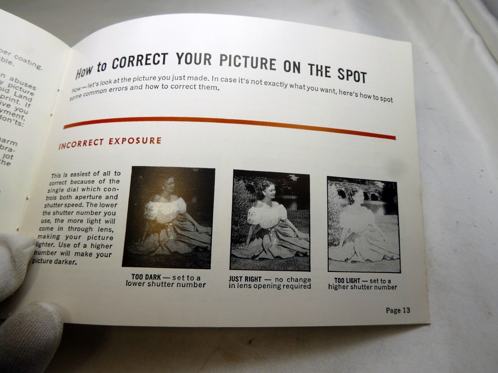 Polaroid Land Camera Guide Instruction manual photography (missing cover page)