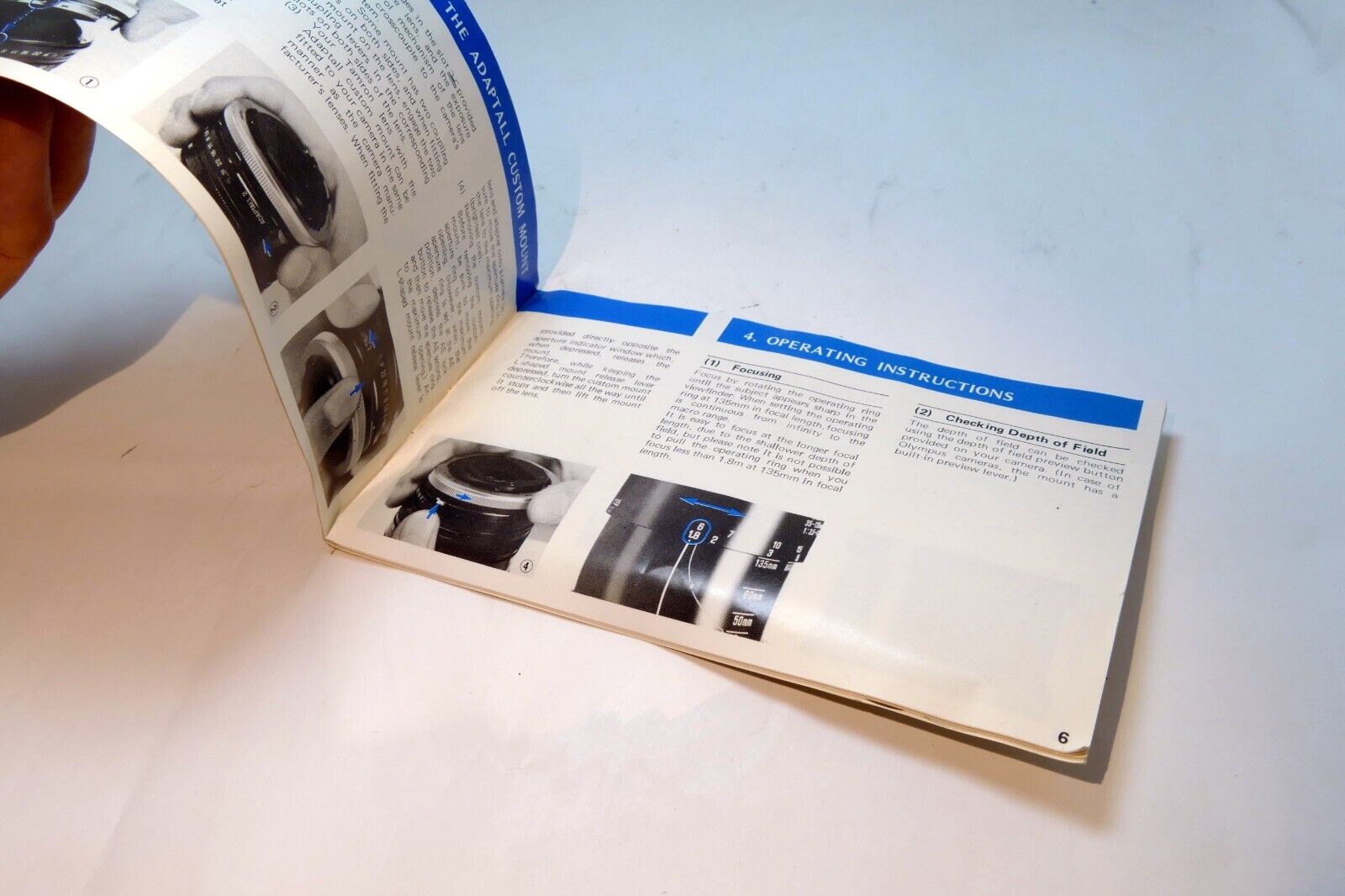 Tamron 35-135mm f3.5-4.2 lens Owner's Manual Adaptall guide
