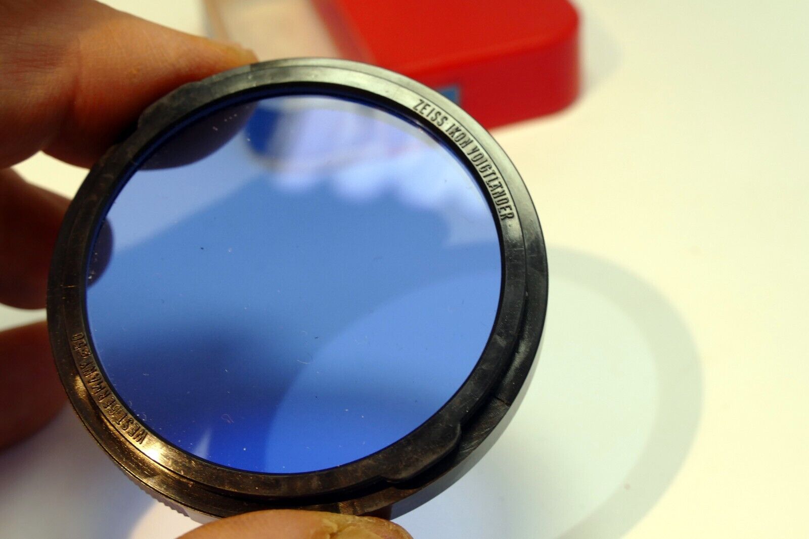 Carl Zeiss Ikon Ikolor B Filter B 50 2X 20.1057 Contarex Ultron 50mm Blue 80B C4