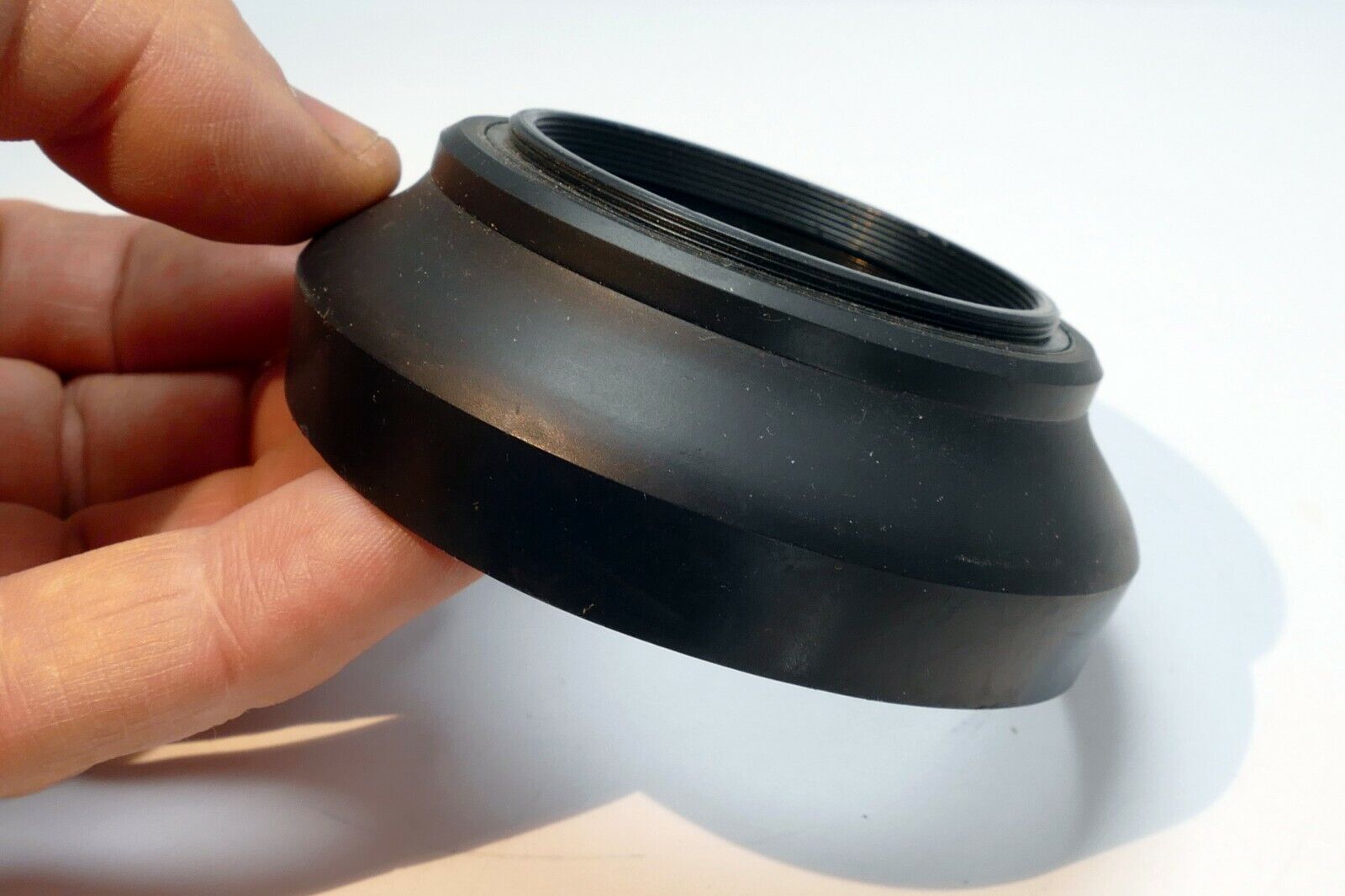 55mm Rubber Collapsible Lens Hood Shade Telephoto 200 300mm double threaded