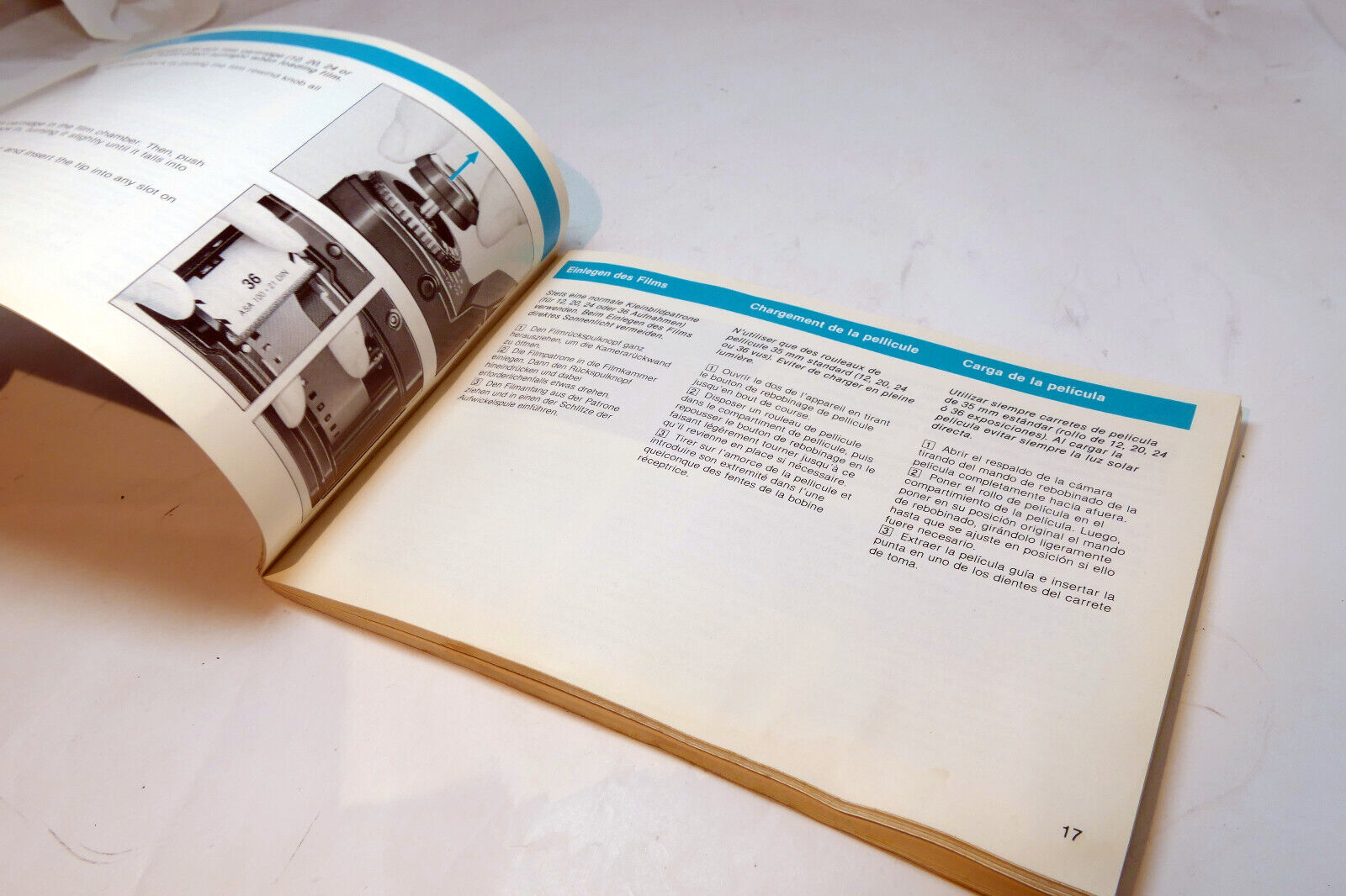 Yashica FX-D Quartz 35mm camera Guide Owner's Manual Book English En SP GR FR
