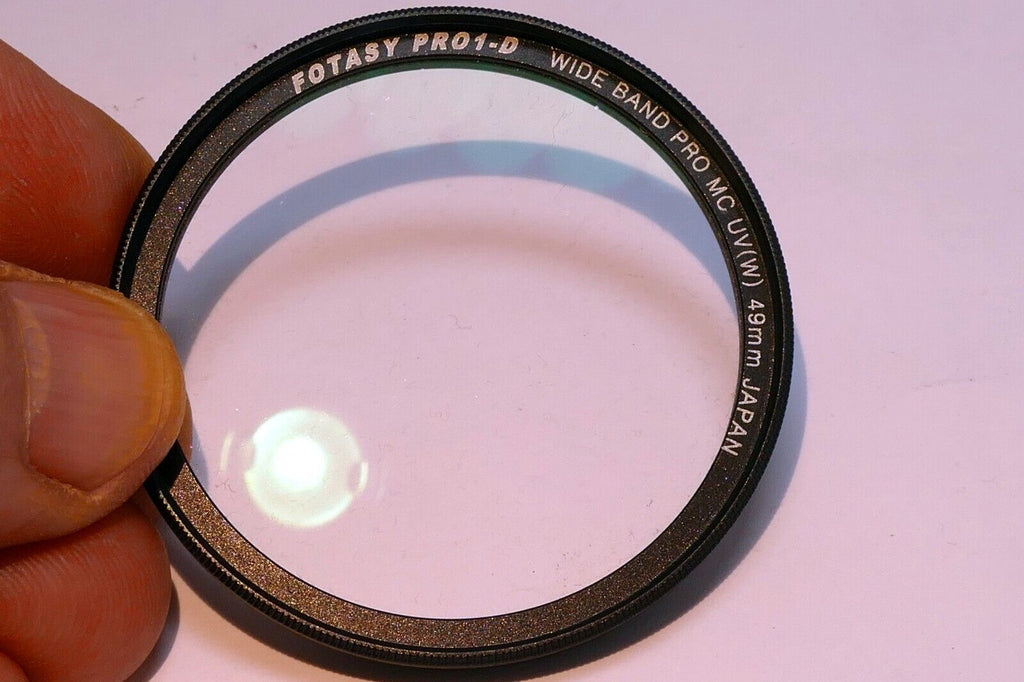 Fotasy 49mm MC UV Filter Pro1D Wide Band low slim profile angle