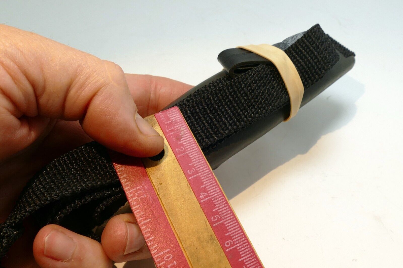 BLACK Strap for Camera Case 2cm wide Canvas Sturdy with rubber pad