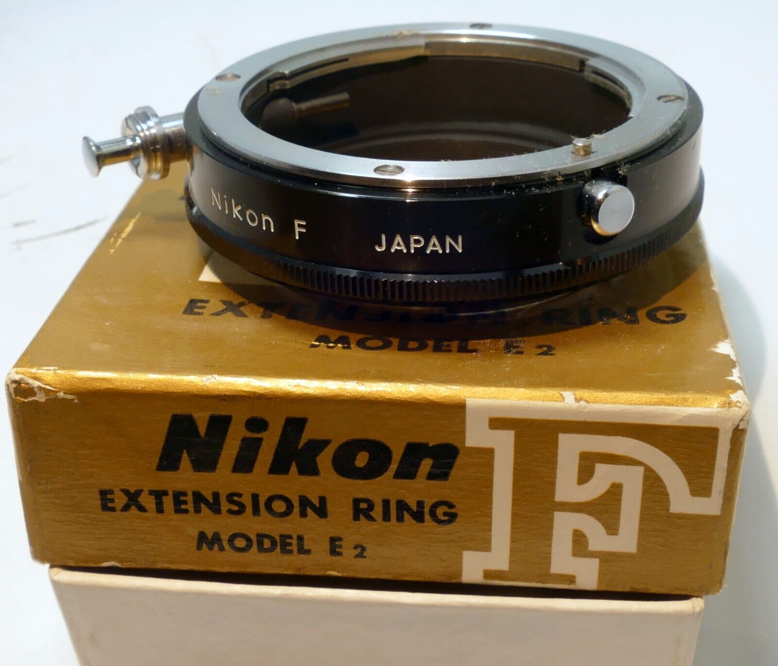 Nikon E2 Macro Extension ring Adapter F mount  - Genuine OEM - MINT