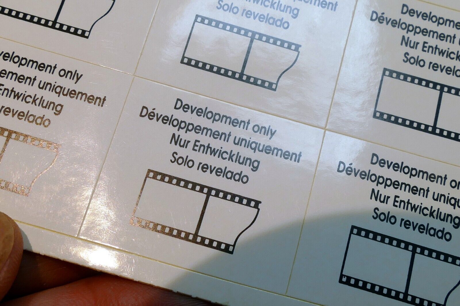 12 35mm film development stickers (panorama standard only)