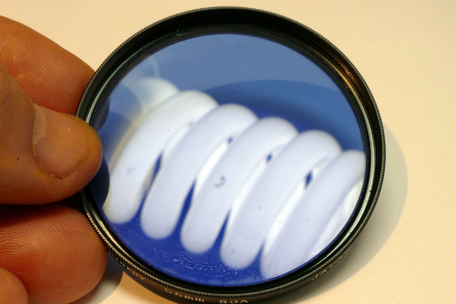 Quantaray  55mm Filter 80A  multi-coated deep blue