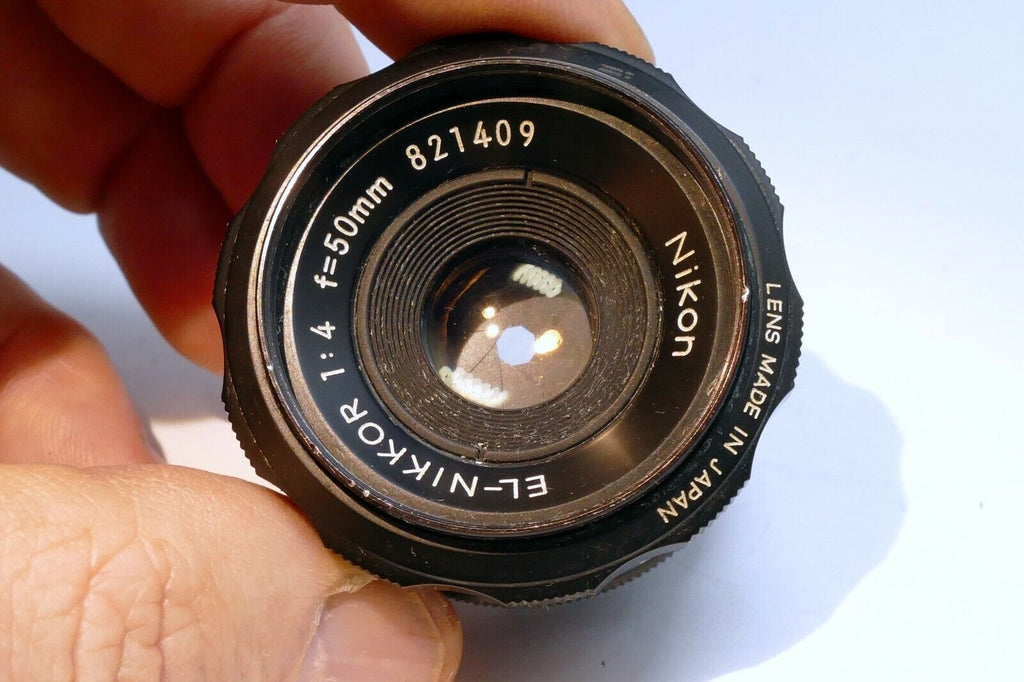 Nikon EL Nikkor 50mm f4 Lens (with haze inside) - AS IS