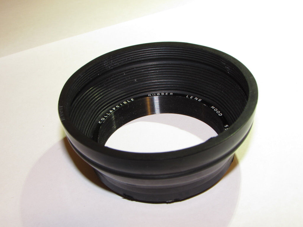 Used Collapsible Rubber Lens Hood 55mm Made in Japan 6410008