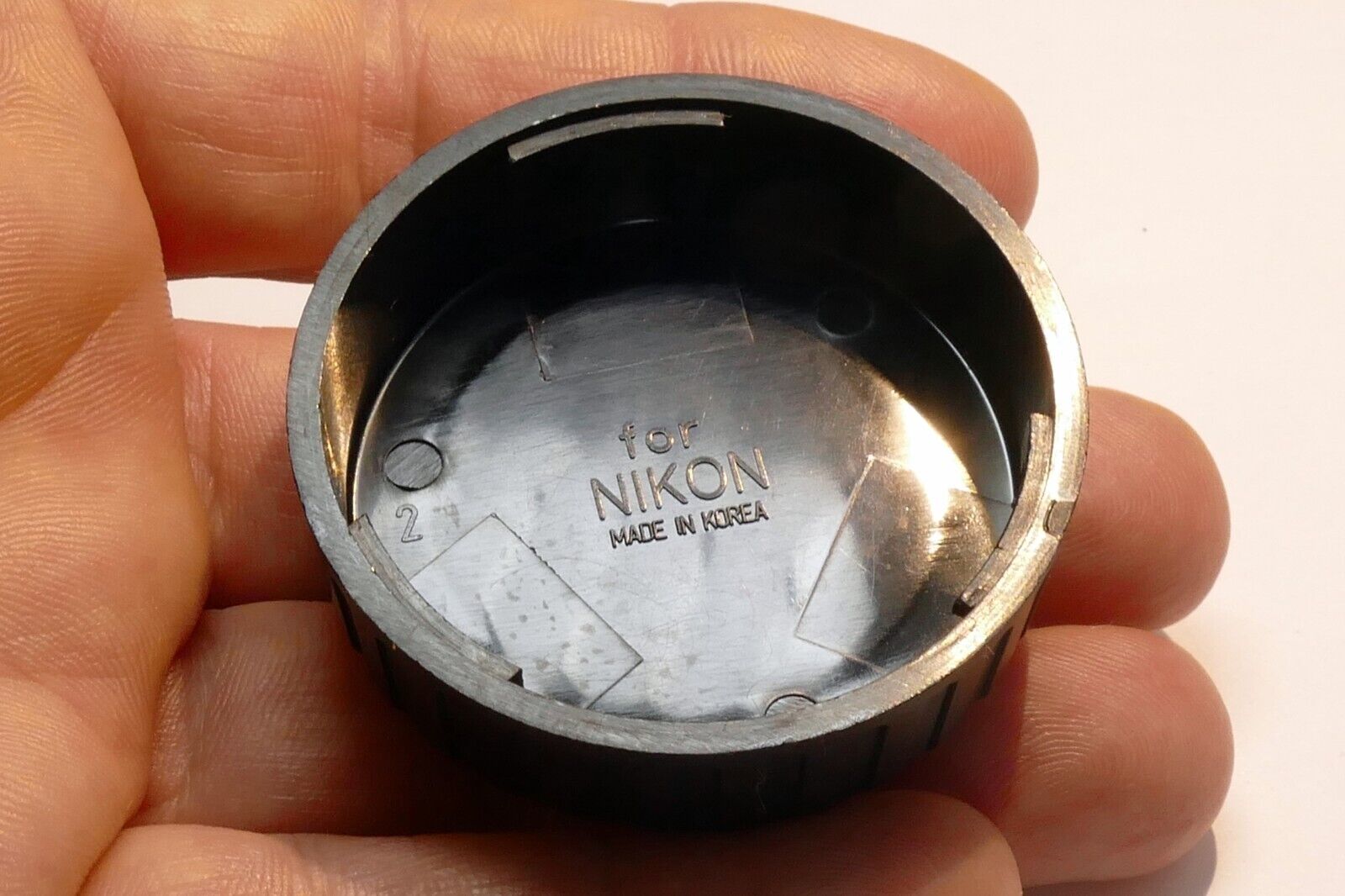 F Rear Lens Cap for 50mm f1.8 lens vintage "Ni"