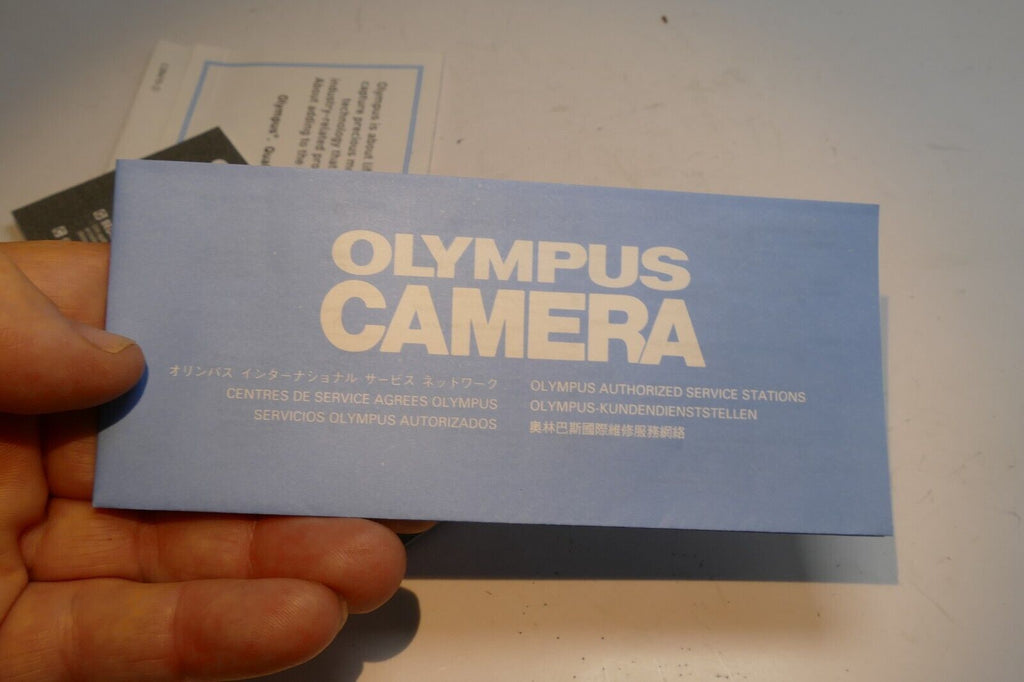 Olympus LT Zoom 105  Cameras warranty information brochure list
