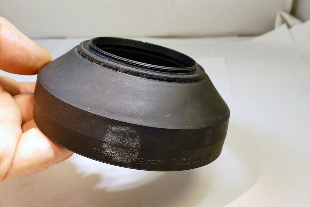 Mamiya 58mm Lens threaded Rubber Hood shade wide angle 55mm f2.8 Sekor C 645