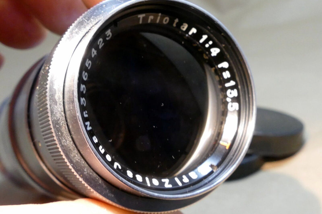 Carl Zeiss Jena Triotar 13.5cm f4.0 T M42 Lens Screw  Mount 135mm
