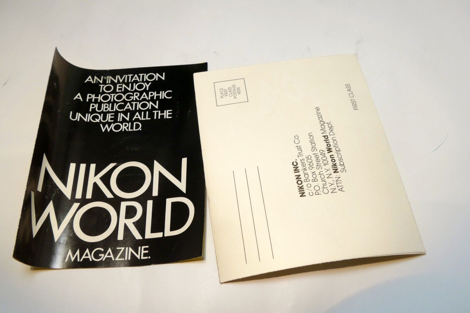 Nikon World magazine brochure vintage  1980's