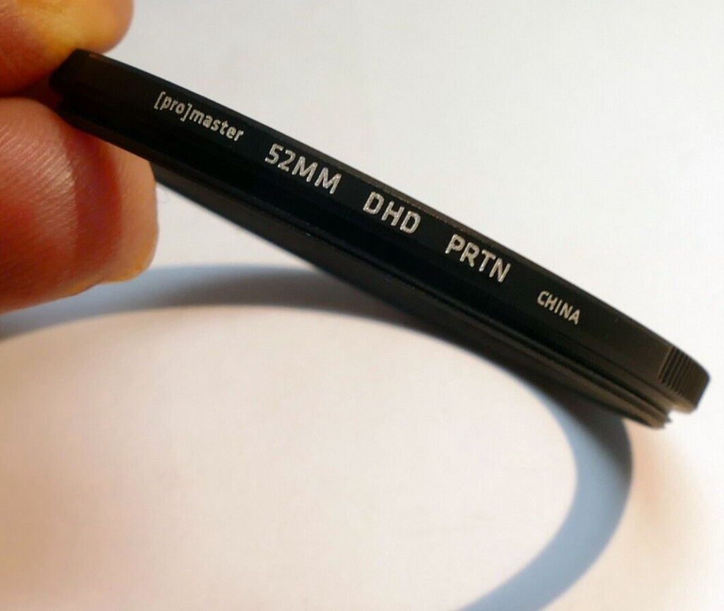 Promaster 52mm Filter UV DHD PRTN threaded lens thin profile Digital HD