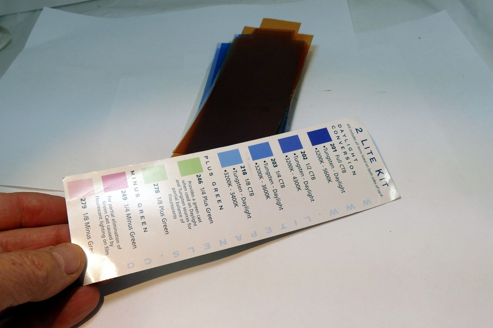 Lite Panel Kit Color filter Gel 57X170mm flash system light conversion diffusion
