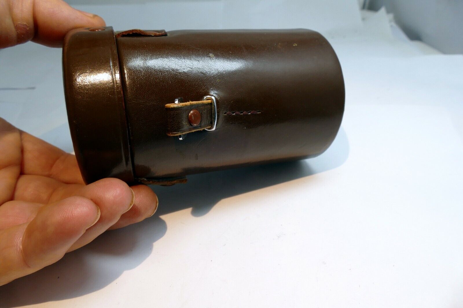 Hard Case Canon for 85mm f1.9 L39  Lens rangefinder Leather vintage Serenar