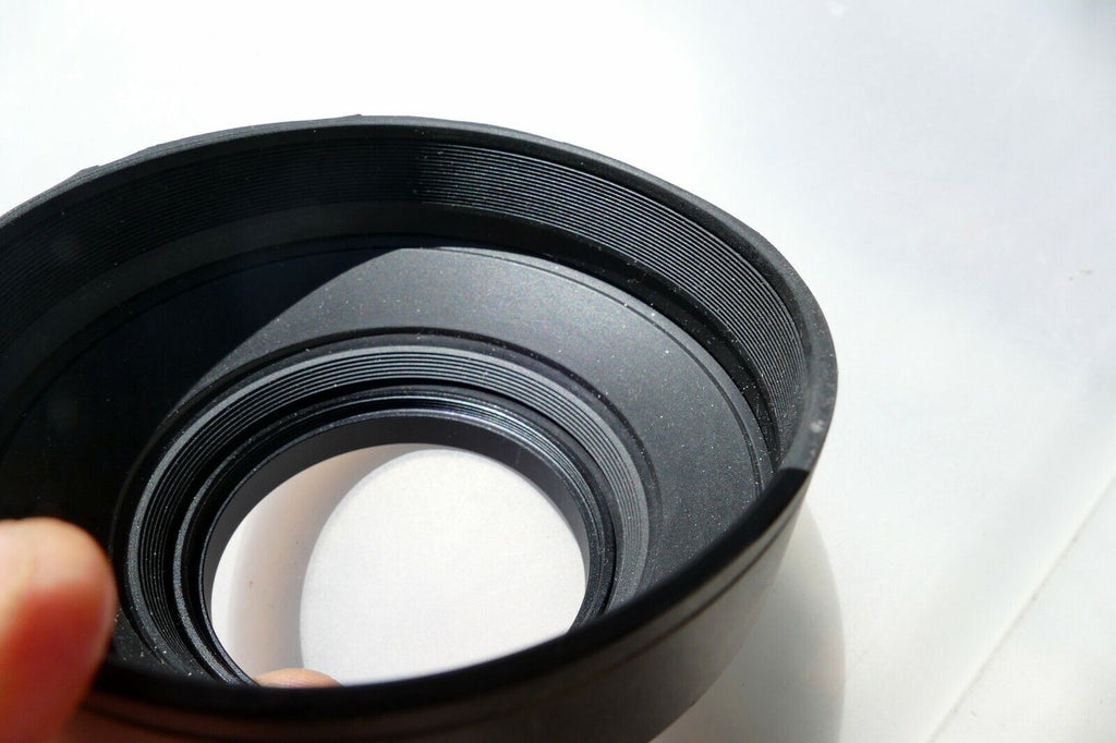 58mm Rubber Lens Hood Shade double threaded Telephoto 200mm 300mm 80-200mm