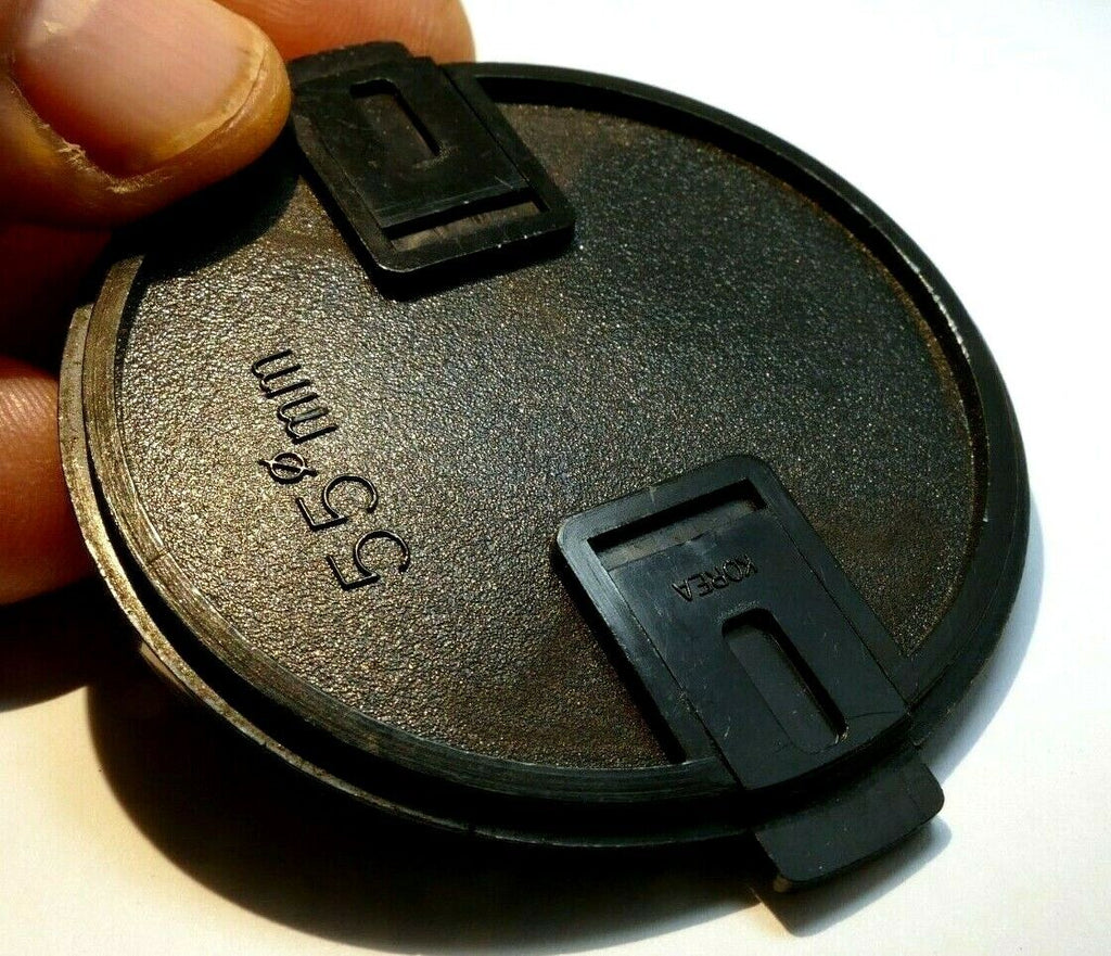 Plastic 55mm Lens front Cap vintage black  for f1.7 f1.8
