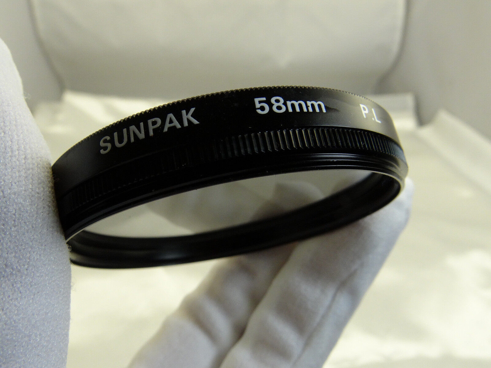 Sunpak 58mm PL Polarizing Camera Lens Filter Polar
