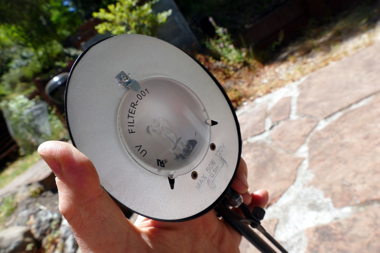 Crane Light  - 50Watt Brightness with UV filter - Black free ship USA