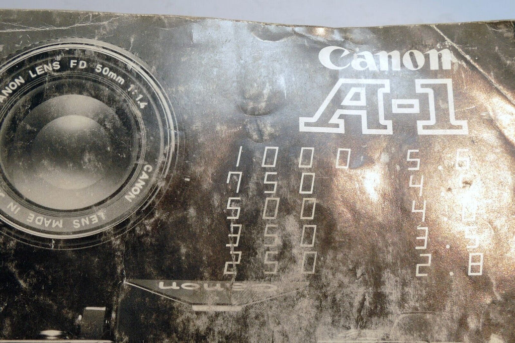 Canon A-1 Camera Manual Original Instruction Guide Book A1  English EN