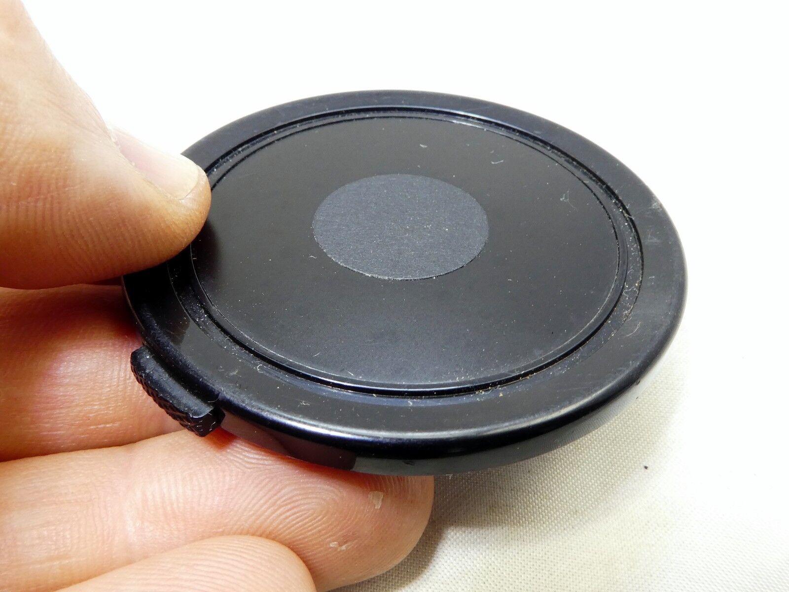 58mm P-0.75mm Lens Front Cap Black Plastic  Black