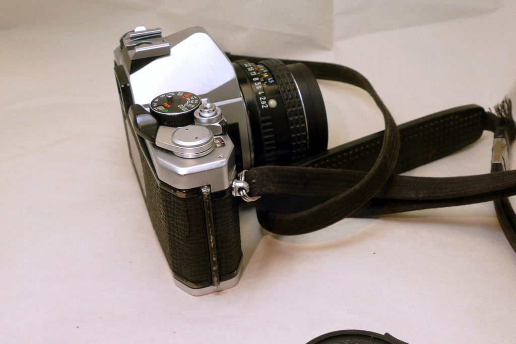 Pentax MX 35mm SLR Camera Kit w/ 50mm SMC F2 PK Lens - 3 F stops overexposes