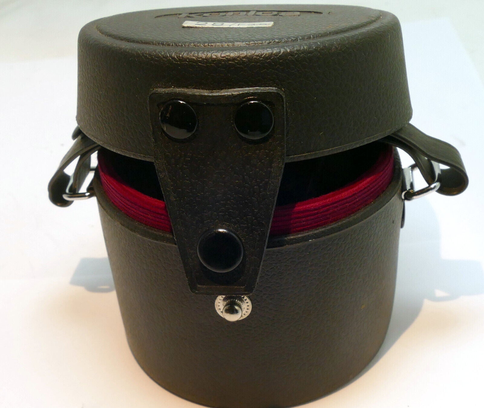 Konica Hexanon 28mm f3.5 AR lens empty Hard case (fits 50mm f1.4 f1.7 57mm AR)