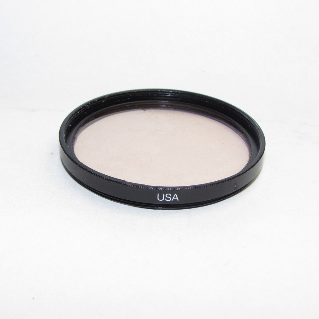 Used Vivitar VMC 81A 52mm Lens Filter with coating damaged by rubbing