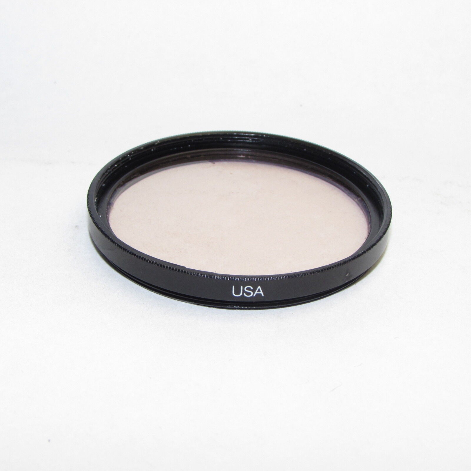 Used Vivitar VMC 81A 52mm Lens Filter with coating damaged by rubbing