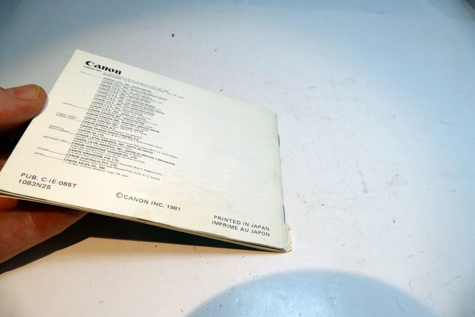 Canon Speedlight 188A flash  User's Manual Instruction Guide English