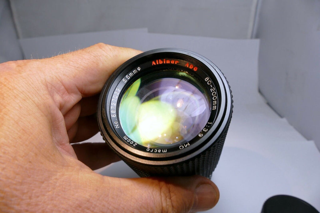 Albinar ADG 80-200mm f3.9 Minolta MD lens mount telephoto  manual focus zoom