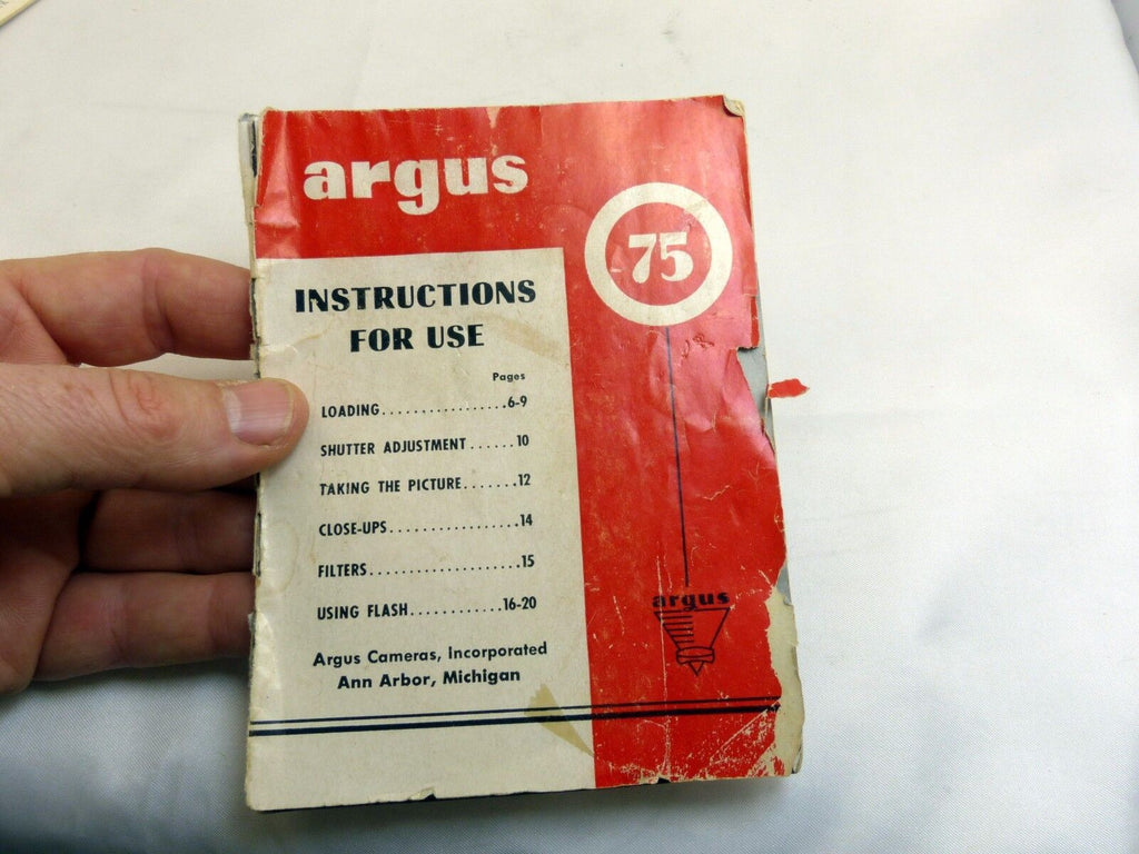 Argus Argoflex camera Guide Manual English EN SP FR DE