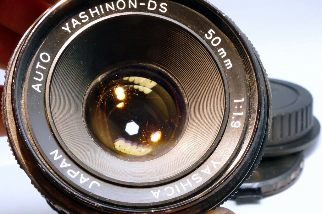 Yashica 50mm f1.9 M42 Lens adapted to Canon EOS EF SLR cameras T7i T8i 90D 80D