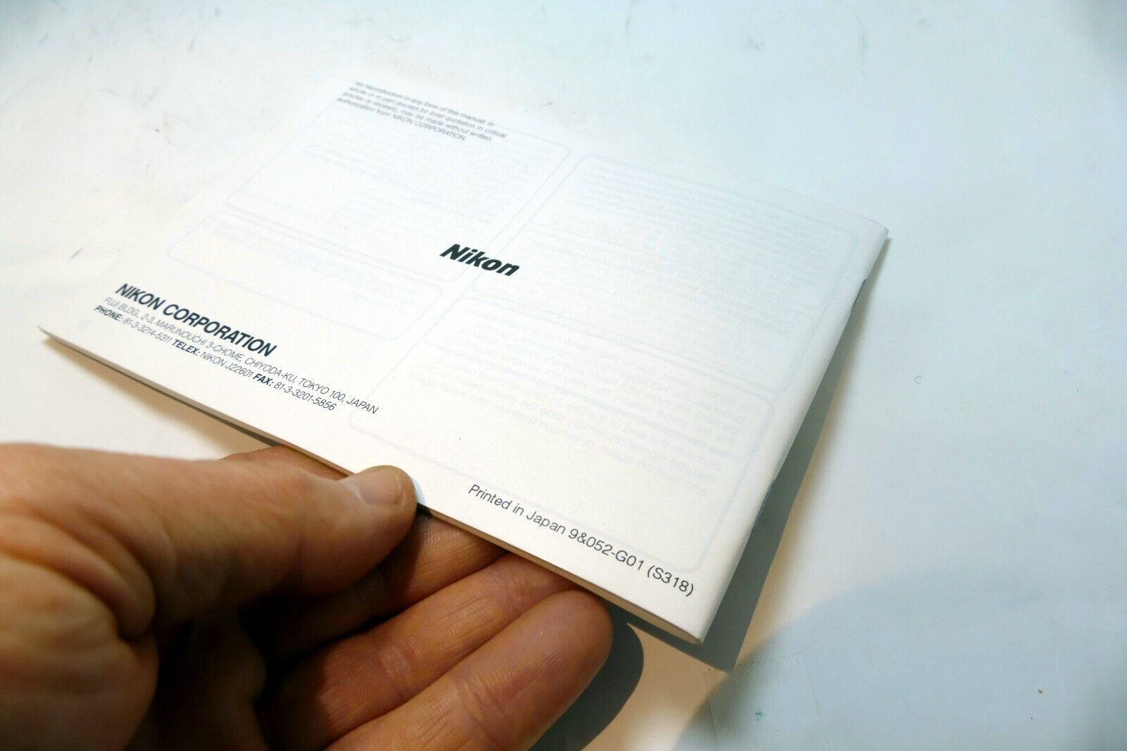 Nikon N8008S AF camera 35mm SLR Owner's Instruction Guide E English  - Mint