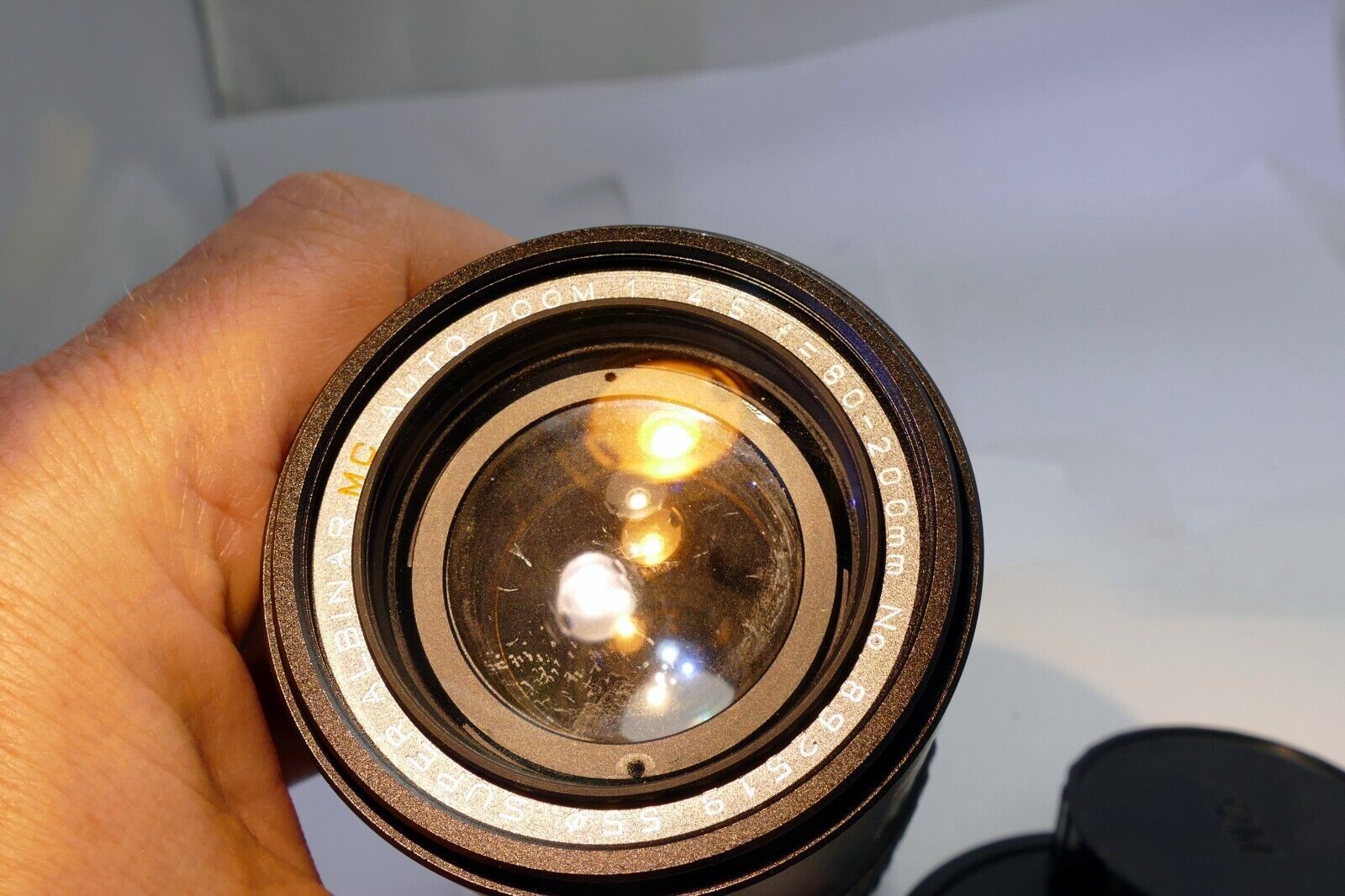 Albinar  80-200m f4.5 Lens for Olympus OM mount manual focus telephoto