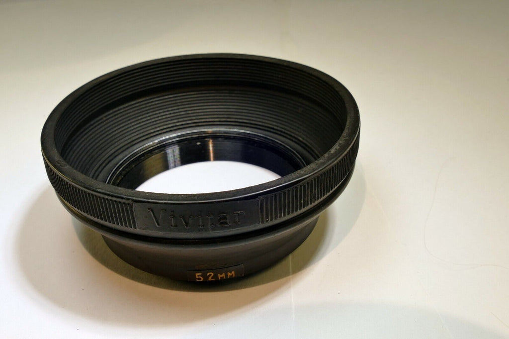 52mm Rubber Lens Hood Shade double threaded for 50mm f2 f1.9 lenses