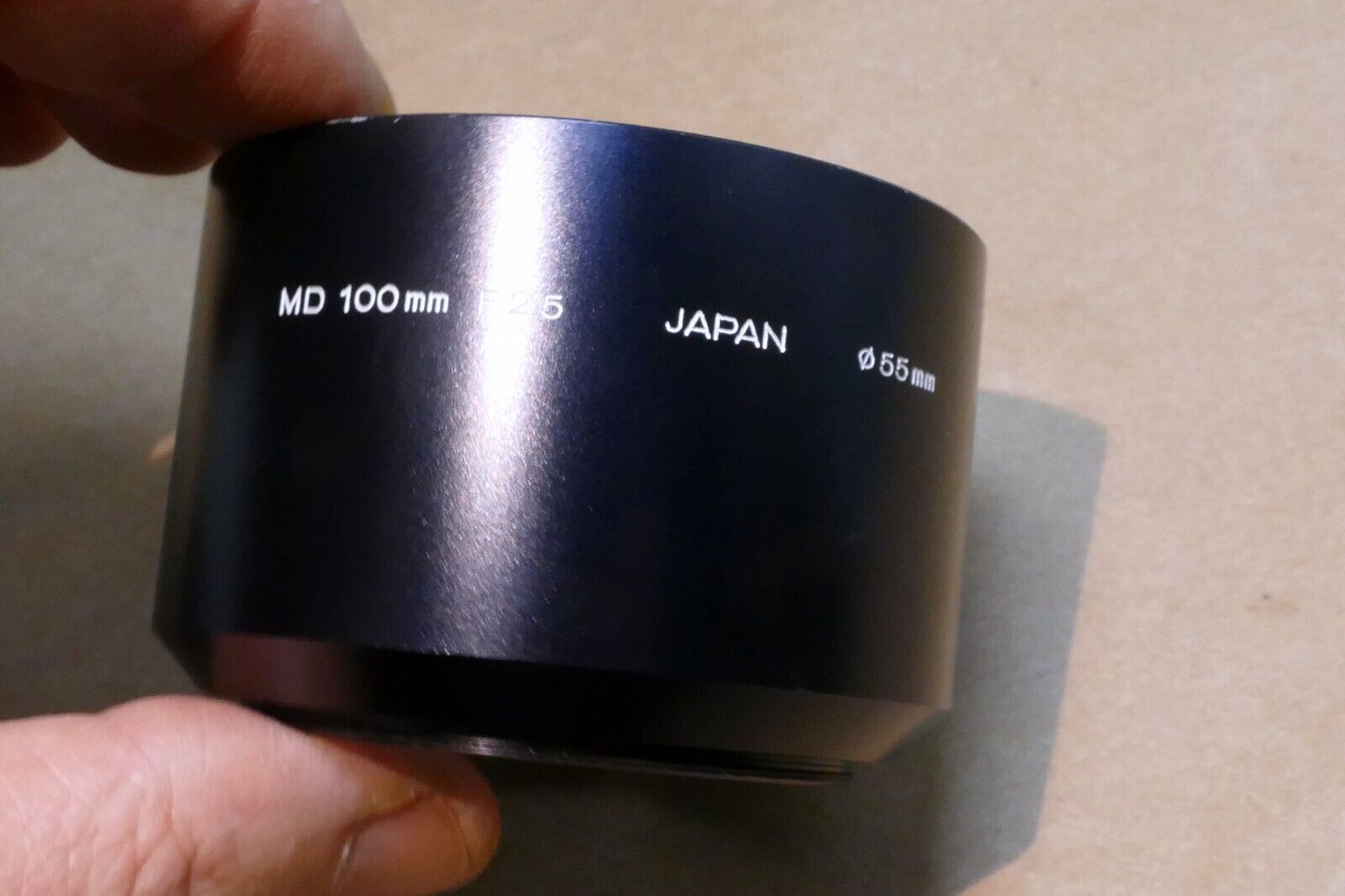 55mm Minolta Lens Hood Shade For MD 100mm f2.5 - Genuine OEM Rokkor PF