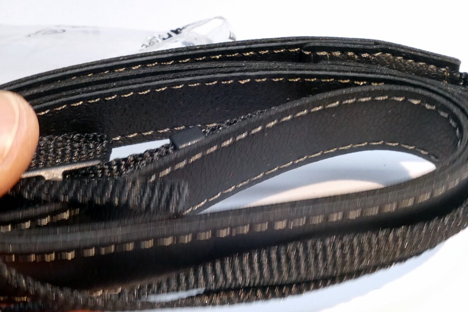 Panasonic Lumix G Shoulder Camera  Strap 1cm narrow Black Leather  - Genuine NEW