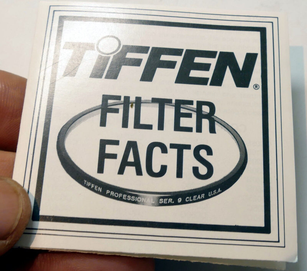 Tiffen Filter Facts Instruction Guide E English lens