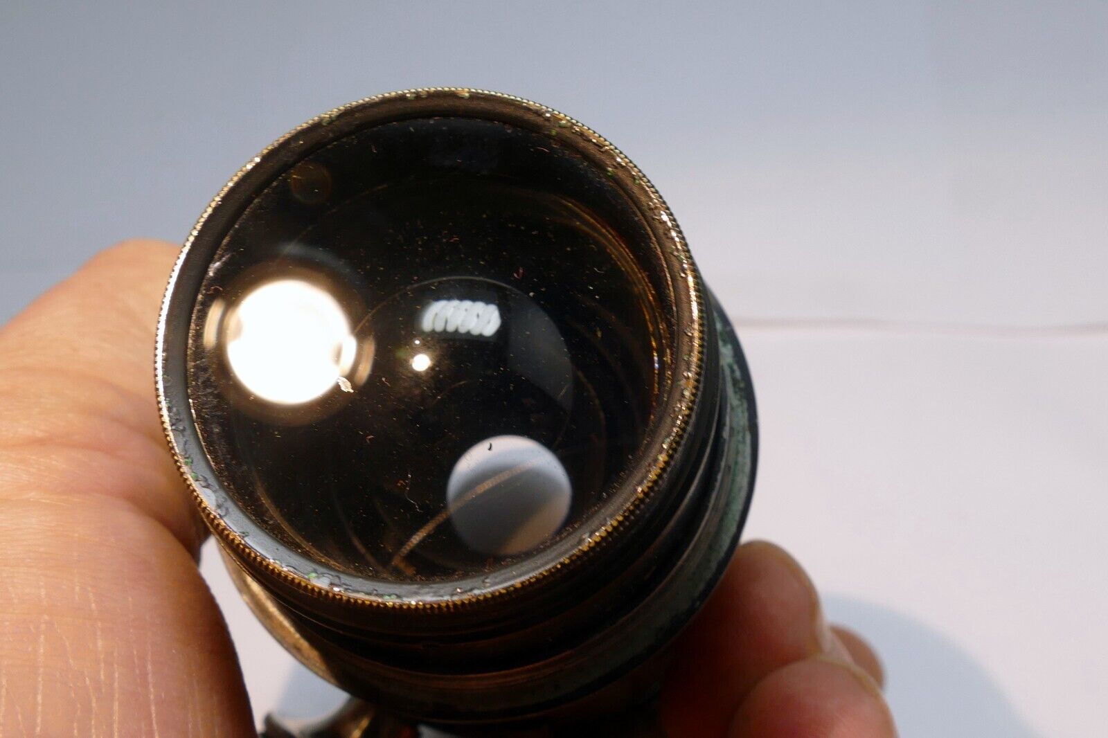 Goerz Berlin 60mm Tele Lens brass lens with focusing tube IIIa