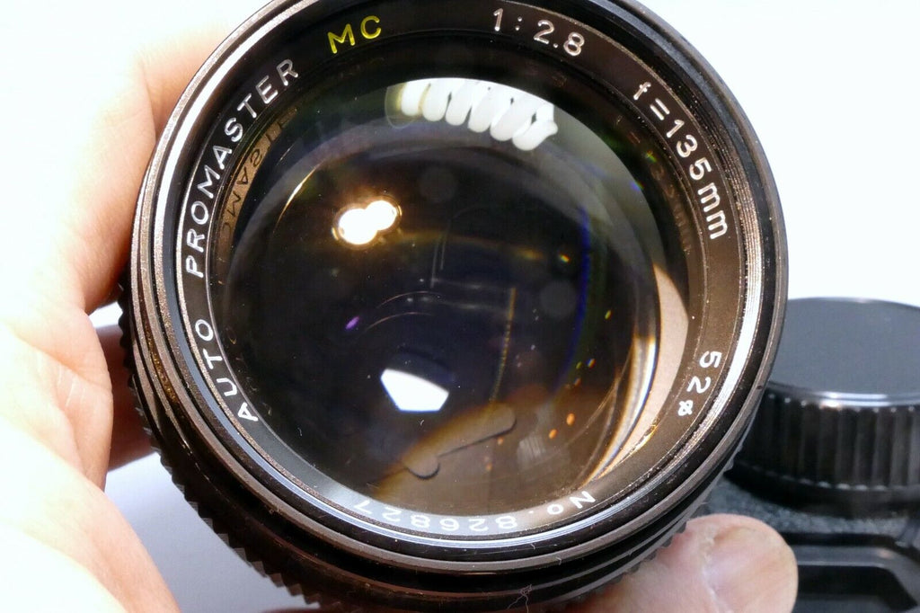 Promaster 135mm f2.8 Lens manual Focus Minolta MD prime Telephoto