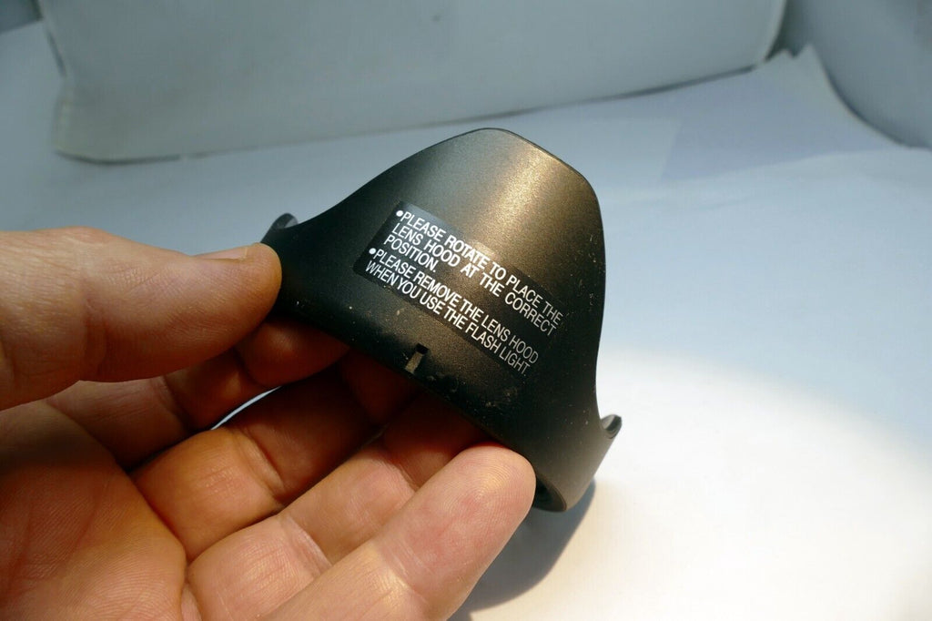 76mm  Lens Hood Shade  plastic threaded for Olympus Panasonic slip on type