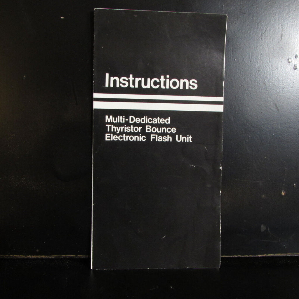 Focal DT-500S Instructions Multi - Dedicated Thyristor Flash Guide Manual O4014