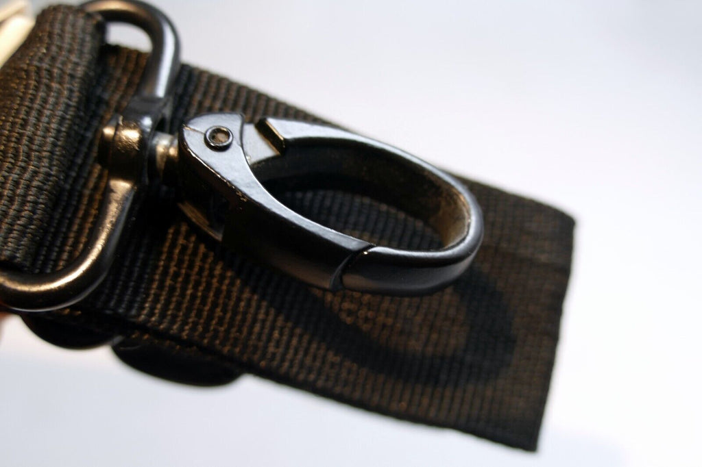 Shoulder Strap 3.5cm wide for camera case bag snap on clips swivel Metal clips